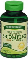 Nature's Truth B-Complex plus Vitamin C Vitamin Supplement - 100 Caplets, Pack of 6