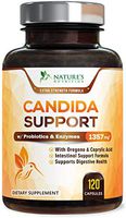 Candida Cleanse Extra Strength Probiotics 1357mg - Intestinal Flora Balance - Made in USA - Yeast Support Complex with Oregano, Caprylic Acid for Overgrowth & Digestion - 120 Capsules