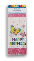 Greenbrier Happy Birthday Butterfly Cellophane Treat Bags with Twist Ties - 25 Count