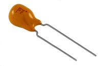 NTE Electronics TD47M25 Series TD Solid Tantalum Capacitor, Radial Lead, 47 µF Capacitance, 20% Tolerance, 25V