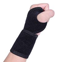 Laishalaiku 2 Pack Wrist Support Wrap, Wrist Brace Support Fits Right/Left Thumb Stabilizer Compression Wraps Helps with Carpal Tunnel, Arthritis, Tendonitis, Sprains and Sore Wrists - Black