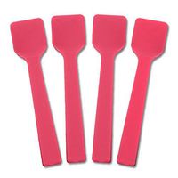 Solid Color Mini Plastic Gelato Spoons - 3,000 / Case (Pink)
