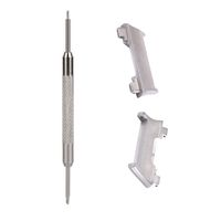 for Fitbit Watch Bands Accessories,AutumnFall Adapter Kits Watchband Strap Connector + Instrument for Fitbit Ionic Band (Silver)