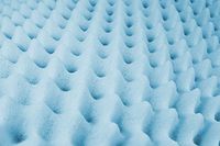 Essential Medical Supply Convoluted Foam Bed Pad for Hospital or Extra Long Twin Beds, 4 Inch