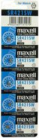 Maxell Batteries SR421SW (348) Silver Oxide Watch Battery. On Tear Strip (Pack of 5)