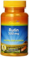 Thompson Rutin 500mg | Bioflavonoid and Antioxidant | Healthy Vascular System Support | Non-GMO & Vegan | Lab Verified | 60 Tablets | 4 pk
