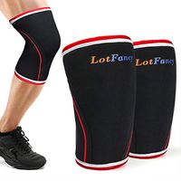 Knee Sleeves (1 Pair), Knee Support & Compression for Weightlifting, Powerlifting & Crossfit, 7mm Neoprene Knee Brace for Men Women, No Slipping & Rolling Off, XXL Size