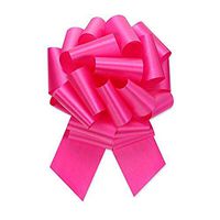 Berwick Offray Ribbon Pull Bow, 8'' Diameter with 20 Loops, Beauty Pink