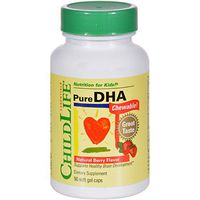 ChildLife Pure DHA 250mg Berry Chewable 90 Soft Gel Caps