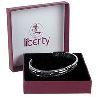 Glacier Bright Chrome 6 Magnet Copper Liberty Health Bracelet