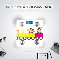 Children's Favorite Toy Bike Bathrooms Scales Bathroom Body Scale Fat Weight Scale Tracks 8 Key Compositions Analyzer Sync with Fitness Apps 400 Lbs
