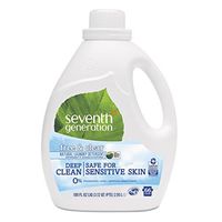 Seventh Generation 22780 Natural Liquid Laundry Detergent, Free & Clear, 66 Loads, 100 Oz Bottle (Case of 4)