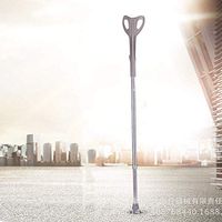 Aisson Adjustable Aluminum Forearm Elbow Crutches for The Disabled for Elderly,Gray（1pc）