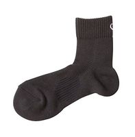 Phiten Titanium Sports Ankle Crew Socks (2 Pair), Black, 8.5"-9.5"