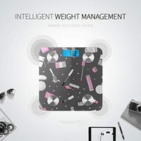 Bluetooth Smart Weight Scale Beautiful Colorful Cartoon Lip Glaze Weigh Scale Body Fat Composition Monitor Analyzer with Smartphone App for Body Management-396 Lbs