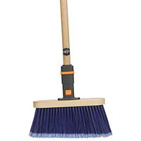 SWOPT Premium Multi-Surface Angle Broom – 48" Comfort Grip Wooden Handle – EVA Foam Comfort Grip Provides Stability & Comfort – Handle Interchangeable with All SWOPT Products