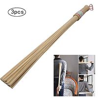 LMEIL 3pcs Natural Bamboo Pat Fitness Sticks Massage Relaxation Masseur Hammer Stick Sticks Fitness Pat Environmental Wooden Handle for Men and Women