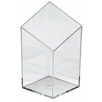 Mini Disposable Dip Bowls Clear Polystyrene - 1 1/2"L x 1 1/2"W x 3"H 200 per case