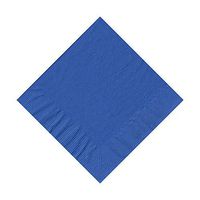 200 Royal Blue (4 Pks of 50) 2 Ply 10 X 10" Plain Solid Color Beverage Cocktail Napkins