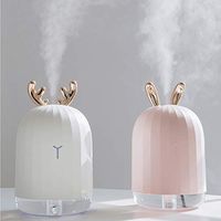 Joyfee Cute Mini Humidifier 220ML Aroma Essential Oil Diffuser for Home Car USB Fogger Mist Maker with LED Night Light