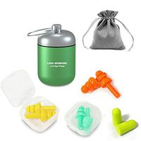 Noise Cancelling Ear Plugs for Sleeping - Reusable 3 Layers Silicone Noise Reduction Ear Plugs for Side Sleepers, Concerts, Airplanes and Hearing Protection - 4 Pairs, Small & Medium (Green)