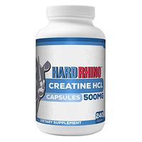Hard Rhino Creatine HCl Capsules | 500mg | 240 Count