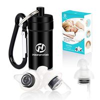 Sleeping Ear Plugs-Ultra Comfortable & Reusable Noise Reduction Earplugs for Light Sleepers & Snoring Spouse, 29NRR (32SNR) for Snoring Travel Working (Black)