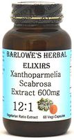 Xanthoparmelia Scabrosa Extract 12:1-60 600mg VegiCaps - Stearate Free, Bottled in Glass! Free Shipping on Orders Over $49!