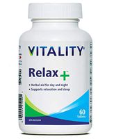 VITALITY Relax+ | Natural Remedy for Stress and Anxiety | Sleep Aid | Valerian Root | Passionflower | 100% Plant Based | 60 Tablets