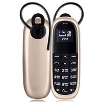 Rcsbtd Network: 2G (White + Black), Exclusive SIM, Anti-Lost, MTK6261DA, Hands Absolve Bluetooth Dialer Headphone, Russian Keyboard, Miniskirt Wandering Phone (Color : Gold)