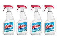 Windex Vinegar Glass Cleaner, 23 Fluid Ounces (4-Pack)