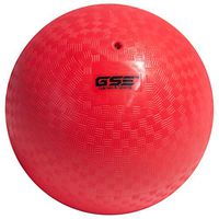 GSE Games & Sports Expert 10-inch Classic Inflatable Playground Balls (5 Colors Available) (Single - Red)