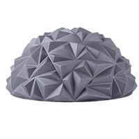 Berryhot Anti-Slip Foot Hnad Body Massage Ball Half Ball Massage Mat Exercise Balance Point Trigger Point Stress Relief for Gym Yoga Pilates (Gray)