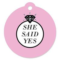 Big Dot of Happiness Omg, You're Getting Married - Engagement Party Favor Gift Tags (Set of 20)