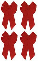 Holiday Trims Red Velvet Deluxe Bow 18" Indoor/Outdoor Use