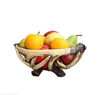 Bowl Fruit Plate, Home Decoration, Creative Antler Resin Fruit Plate, Living Room, European Fruit Bowl, Dried Fruit Plate Hotel Tableware Home Noodles Boiled Fish Soup Bowl