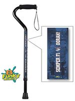 Walking Cane Military Veteran US Marines Semper Fi Adjustable Aluminum Foam Handle Men or Women