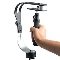 Orsda Camera Stabilizer Gimbal Handheld Steady Video DSLR Stabilizer Handle Grip Steady Support for Canon Nikon Sony Camera Cam Camcorder DV DSLR - Rubber Handle,or Any Camera up to 2.1lbs. (Black)