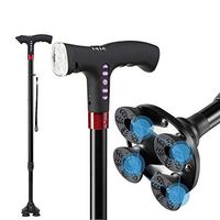 ZNXY Walking Cane,with Smart Radio Walking Cane Lightweight Walking Stick with LED Adjustable Cane for Men and Women