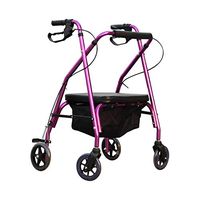 Portable Exercise Walkers Aid Disabled Walker Rollator for Children Adults Mini Walking Aluminum Rollator Walker Fold Up Padded Seat Ergonomic Handles