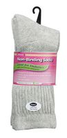 J.T. Foote - Non Binding Diabetic Socks Crew Ladies 3pk - Heather Size 9-11