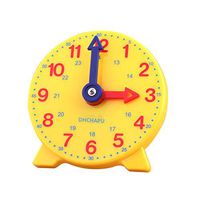 DHCHAPU Student Learning Clock Time Teacher Gear Clock 4 Inch 12/24 Hour