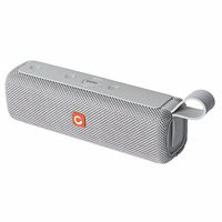 DOSS E-go II Portable Bluetooth Speakers with Superior Sound and Extra Bass, IPX6 Waterproof, Built-in Mic, 12W Driver, 12-Hour Playtime, Wireless Speakers for Phone, Computers, TV and More - (Grey)