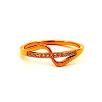 J&Y Stainless Steel Micro Rhinestone S-Shaped Cross Ring (7)