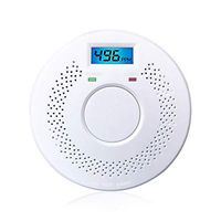 Combination Smoke Alarm and Carbon Monoxide Detector Alarm Battery Operated Digital Display for Home Bedroom Kitchen 1 Pack