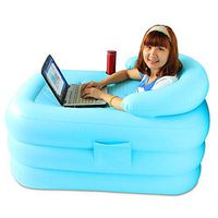 Folding Inflatable Bathtub, Heat Preservation Thickening Bucket，115x80x50cm