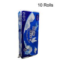 10 Rolls Soft 3-Ply Toilet Paper, Home Kitchen Toilet Tissue, Strong and Highly Absorbent Hand Towels for Daily Use