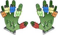Finger Weights Original - Set of 10 - for Music Sports Gamers and Health Black or Multicolor Grip Strength Hand Grip Strengthener Speed Trainer (Multicolor)