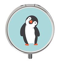 Pill Cases Metal,Custom Round Medecine Case Medecine Bottle Mini Travel Pill Vitamin Decorative Box Case Holder