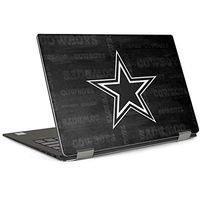 Skinit Decal Laptop Skin for XPS 15 2-in-1 (2018) - Officially Licensed NFL Dallas Cowboys Black & White Design